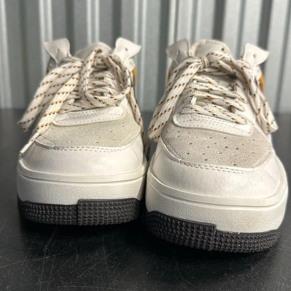 Nike Women's Beige and Orange Sneakers - Picture 7 of 10